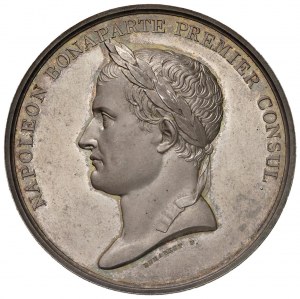 1802 Peace of Amiens medal. D/ NAPOLEON BONAPARTE PRE...