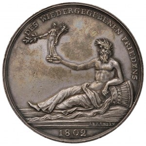 Medal 1802 Peace of Amiens. D/ BEGLÜCKENDE FRUCHT. Ce.