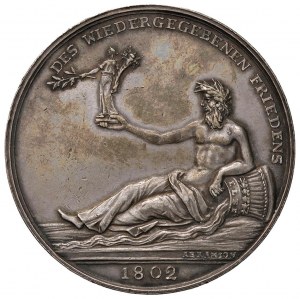 Medal 1802 Peace of Amiens. D/ BEGLÜCKENDE FRUCHT. Ce.