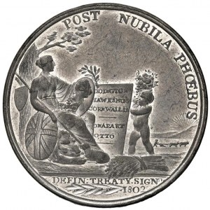 1802 Peace of Amiens medal. The medal differs from...