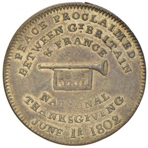 Medaille 1802 Frieden von Amiens. - Bramsen 208 - Braun 544...
