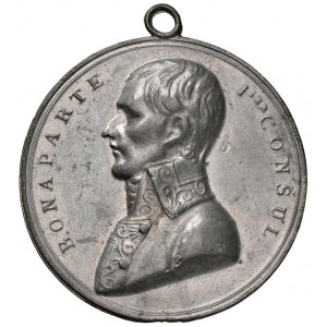 Medaile z roku 1802 Amienský mír. D/ BONAPARTE - I.ier CONS...