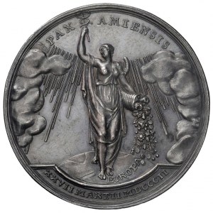 Medal 1802 Peace of Amiens. D/ PAX AMIENSIS. Peace ...