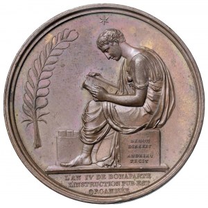 Médaille 1802 Organisation de l'enseignement public....