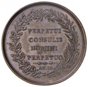 Medal 1802 Napoleon first consul for life. D/ Anepig...