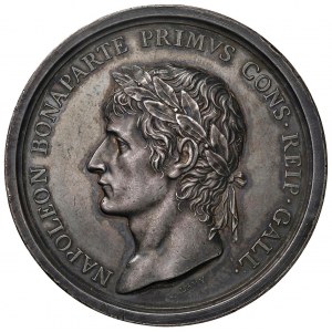 Médaille 1802 Réunion du Piémont à la France. D/ NA...