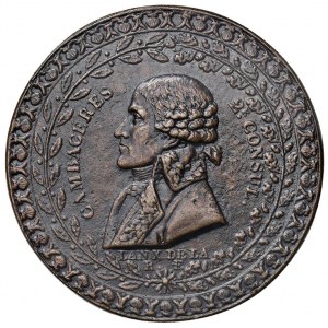 Medaglia 1802 Cambacérès Secondo console - In corona ci...