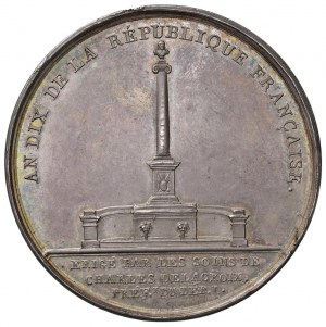 Medal 1802 Napoleon's column at Marseille. D/ AU I...