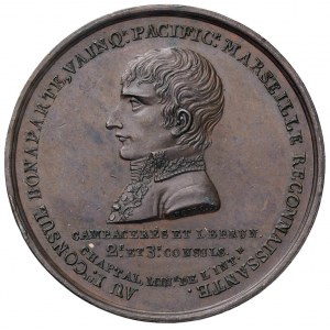 Medaglia 1802 Colonna di Napoleone a Marsiglia. D/ AU I...