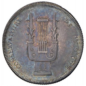 Medal Konserwatorium Muzycznego z 1802 roku. D/ Po bokach: CONS...