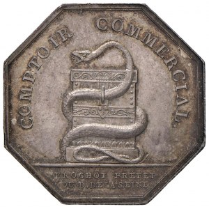 1802 Commercial bank medal. D/ COMPTOIR COMMERCIAL...