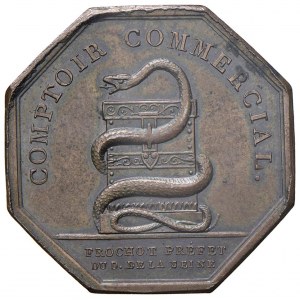 Medaglia 1802 Banco commerciale. COMPTOIR COMMERCIAL Se...