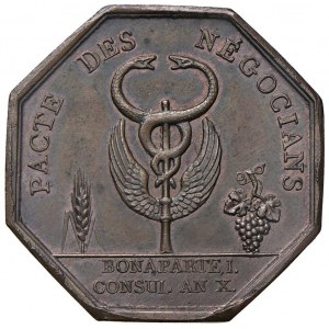 Medaglia 1802 Banco commerciale. COMPTOIR COMMERCIAL Se...