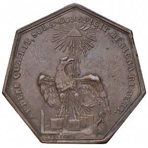 1802 French Ocean Lodge medal. D/ [LODGE] ...