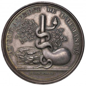 1803 Paris School of Pharmacy medal. D/ Circular...