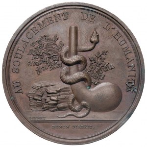 1803 Paris School of Pharmacy medal. D/ Circular...