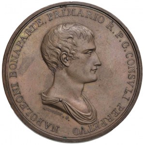 Medaglia 1803 Ponte sul fiume Durance. D/ Giro: NAPOLEO...