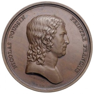 Médaille 1803 Prix de peinture Nicolas Poussin. D/ Gir...