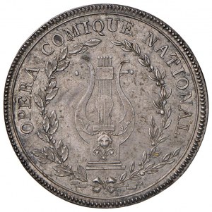 1803 National comic opera medal. D/ Circularly,...