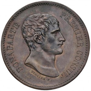 Medaglia 1803 Bonaparte visita la zecca di Parigi. D/ B...