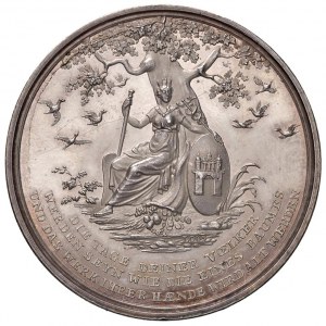 Medal 1803 Hamburg millennium celebration. D...