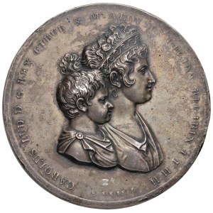 Medaglia 1803 Regia Accademia Fiorentina. D/ Busti acco...