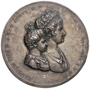 1803 Royal Florentine Academy medal. D/ Busts coupled...