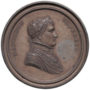 Clichè in cornice 1804 Napoleone Imperatore. D/ Busto a...