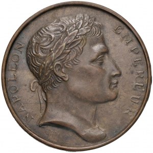 Uniform medal 1804 Napoleon Emperor. D/ Head la...