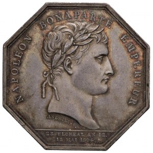 Octagonal token 1804 Paris Chamber of Commerce. ...