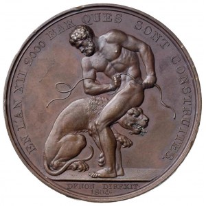 Médaille 1804 Camp de Boulogne. D/ Revers : NAPOL...