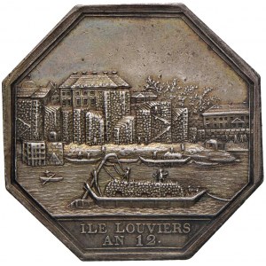 Żeton ośmiokątny 1804 Handel drewnem w Paryżu ...