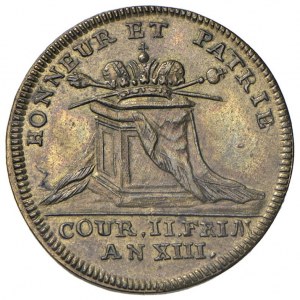 Token 1804 Coronation in Paris. D/ Laureate head ...