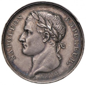 1804 Distribution of Eagles medal. D/ Head laur...
