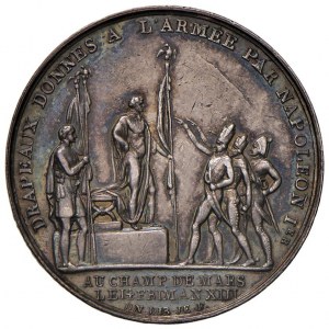 1804 Distribution of Eagles medal. D/ Head laur...