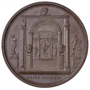 Medal 1804 Muzeum Luwr. Sala Apolla Be...
