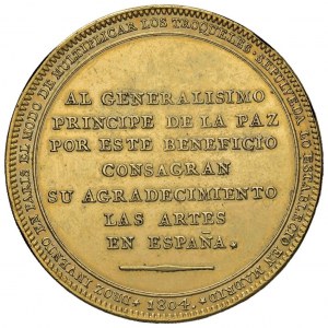 Medal 1804 To Manuel Godoy, Prince de la Paz. D/ 