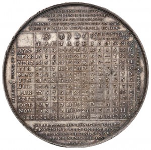 1804 Calendar medal of the year 1804. D/ in center d...