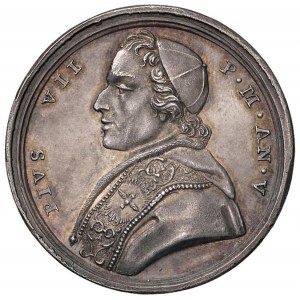 Medaglia 1804 Viaggio a Parigi di Pio VII per l’Incoron...