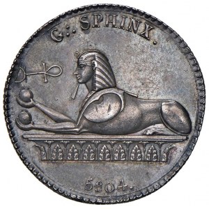 Medaglia 1804 Loggia massonica “La Grande Sfinge”. D/ “...