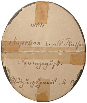 Undated oval medallion Napoleon Emperor. D/ Sp...