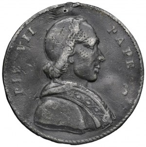 Medal Pius VII's stay in Lyon during the travel...