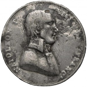 Medal Napoleon w drodze do Włoch zatrzymuje się w Lyonie. ...
