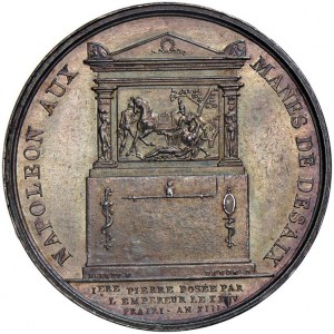 Monument medal in honor of Gen. Desaix. D/ Head.