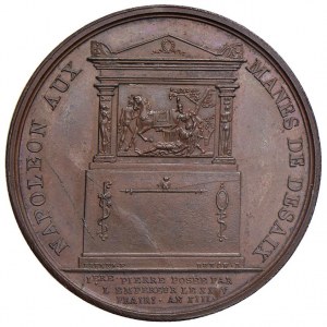 Monument medal in honor of Gen. Desaix. D/ Head.