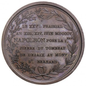 Monument medal in honor of Gen. Desaix. D/ Head.