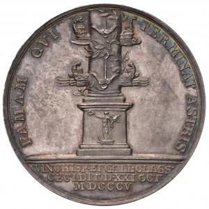 Médaille Bataille navale de Trafalgar. Décès de l'amiral...