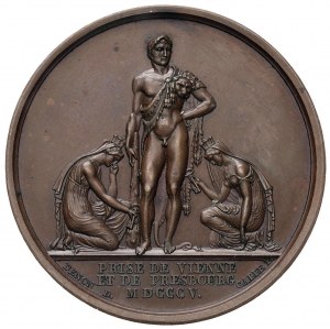 Vienna and Presbourg Presa Medal. D/ Laureate head...