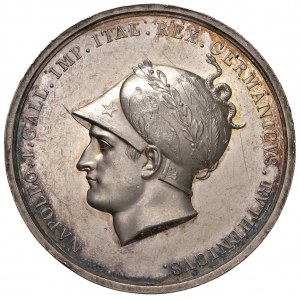 Medaglia Presa di Vienna. D/ Testa con elmo corinzio a ...