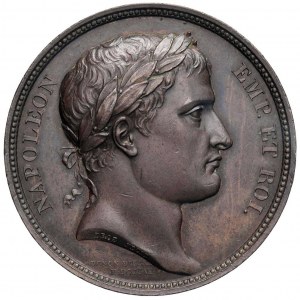 Médaille Bataille d'Austerlitz. D/ Tête laurée de ...